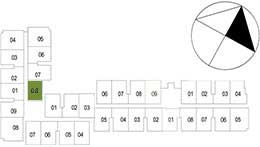 Vị trí mặt bằng căn hộ 2PN - 58.81 m² 