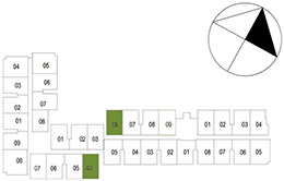 Vị trí mặt bằng căn hộ 3 PN - 86.34 m² - 01