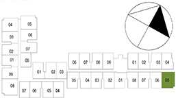 Vị trí mặt bằng căn hộ 3 PN - 84.09 m²