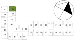 Vị trí mặt bằng căn hộ 3 PN - 86.34 m² - 02